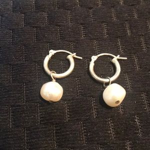 Dangling Pearl Earrings